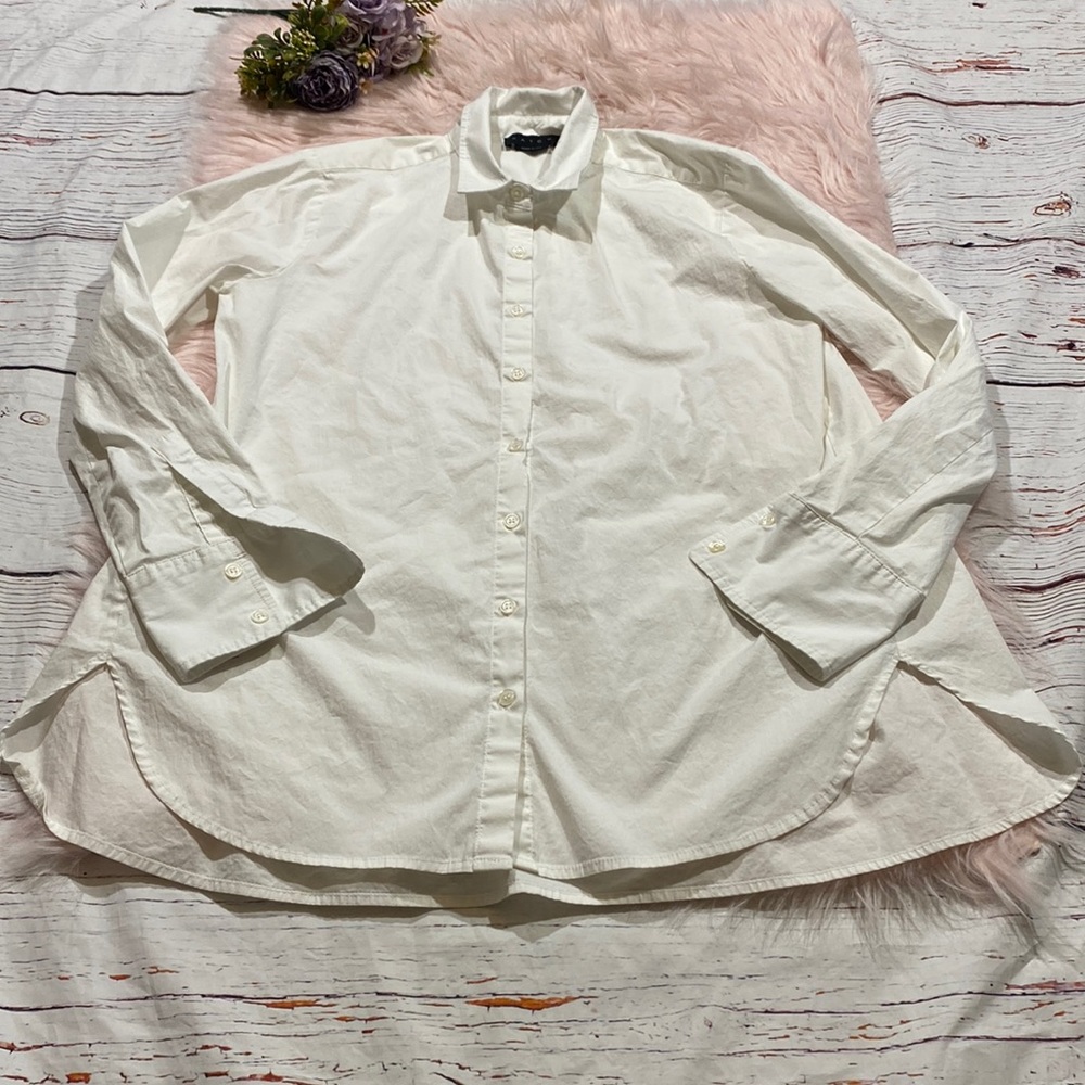 HATCH White Button Down Blouse size S (Hatch 1)